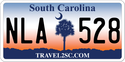 SC license plate NLA528