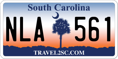 SC license plate NLA561