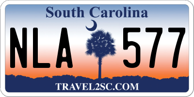 SC license plate NLA577