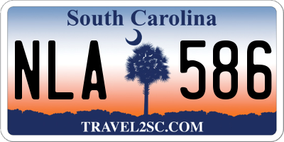 SC license plate NLA586