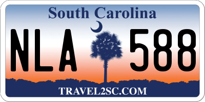 SC license plate NLA588