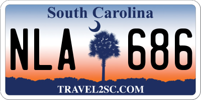 SC license plate NLA686