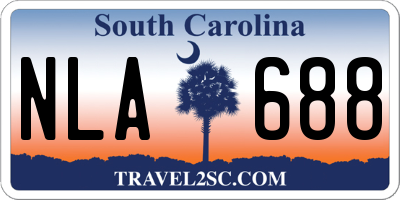 SC license plate NLA688
