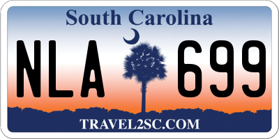 SC license plate NLA699
