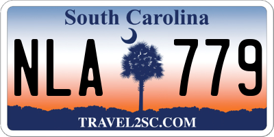 SC license plate NLA779