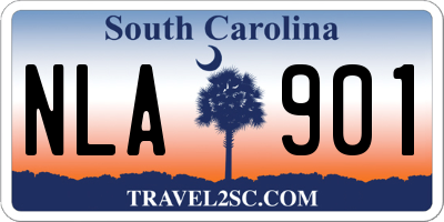 SC license plate NLA901