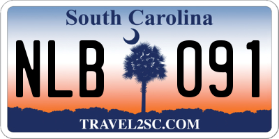 SC license plate NLB091