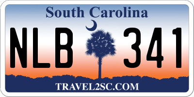 SC license plate NLB341