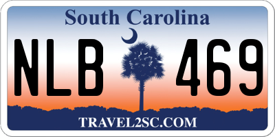 SC license plate NLB469