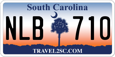 SC license plate NLB710