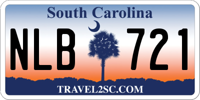 SC license plate NLB721