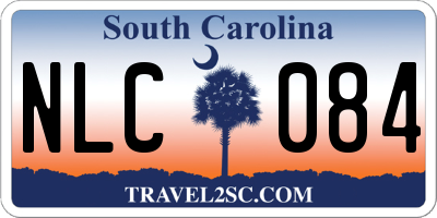 SC license plate NLC084