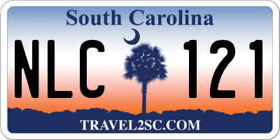 SC license plate NLC121