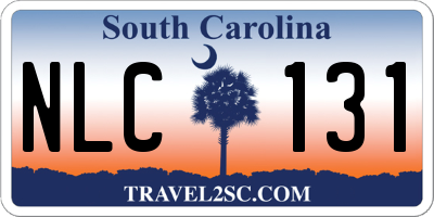 SC license plate NLC131