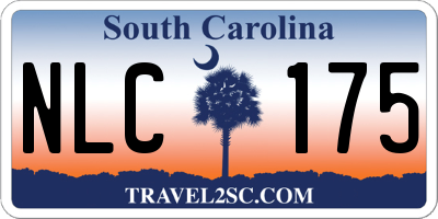 SC license plate NLC175