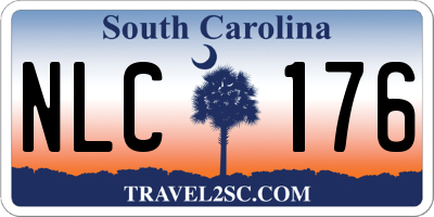 SC license plate NLC176