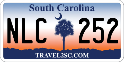 SC license plate NLC252