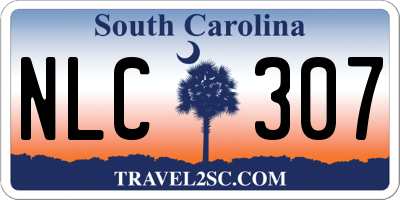 SC license plate NLC307
