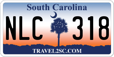 SC license plate NLC318