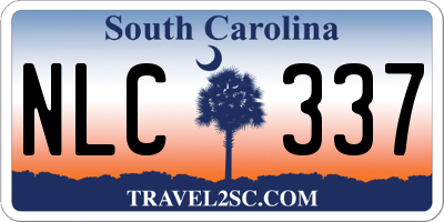 SC license plate NLC337
