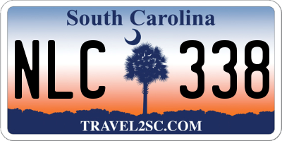 SC license plate NLC338