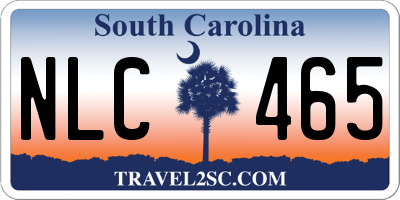 SC license plate NLC465