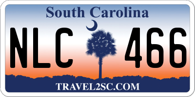 SC license plate NLC466