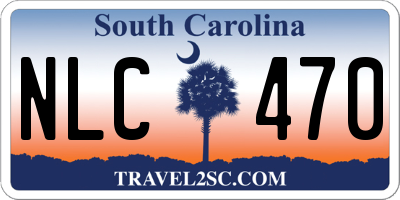SC license plate NLC470