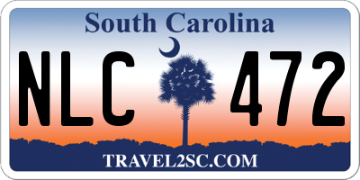 SC license plate NLC472