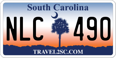 SC license plate NLC490