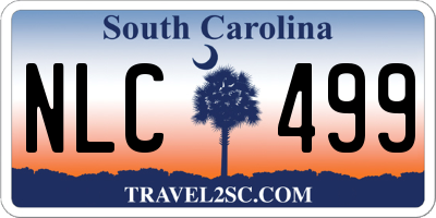 SC license plate NLC499
