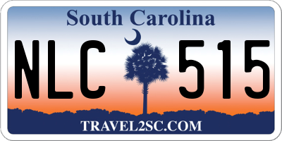 SC license plate NLC515