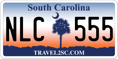 SC license plate NLC555