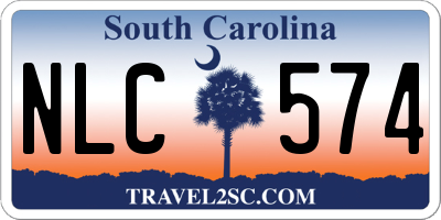 SC license plate NLC574