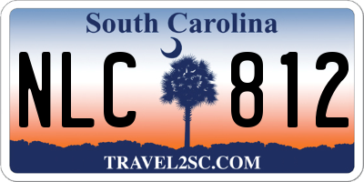 SC license plate NLC812