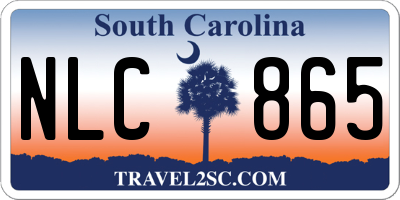 SC license plate NLC865
