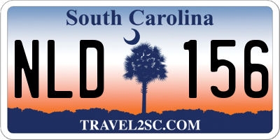 SC license plate NLD156