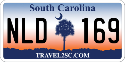 SC license plate NLD169