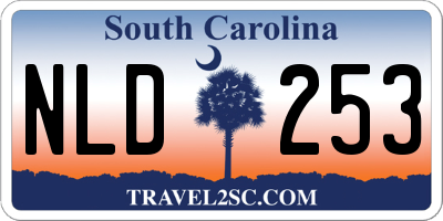 SC license plate NLD253