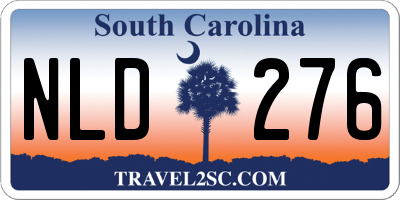 SC license plate NLD276