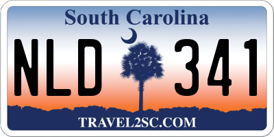 SC license plate NLD341