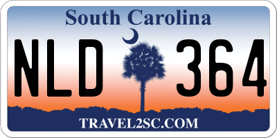 SC license plate NLD364