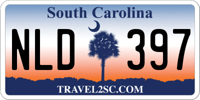 SC license plate NLD397