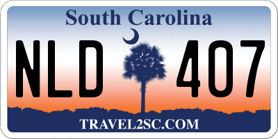 SC license plate NLD407