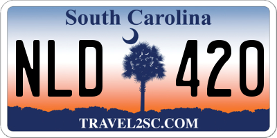 SC license plate NLD420