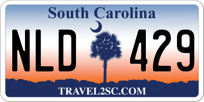 SC license plate NLD429