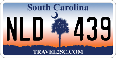 SC license plate NLD439