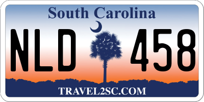 SC license plate NLD458