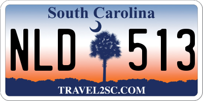 SC license plate NLD513