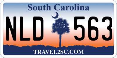 SC license plate NLD563